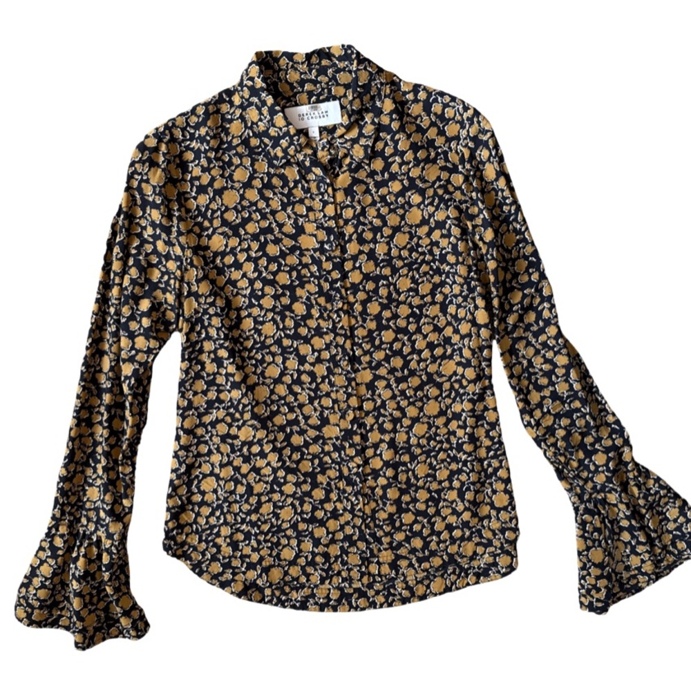 Derek Lam 10 Crosby Silk Button Down Blouse - Size 6